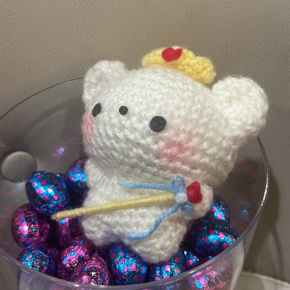 Crochet Bear Queen of Hearts - Picture 3 of 6